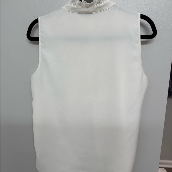 J Crew Factory, Size M, white Colored Sleeveless Top - Picture 3 of 6